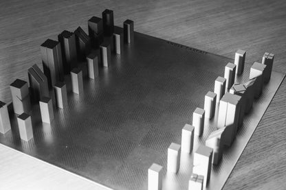 AXIOME (Édition limitée 1000) – jeu d’échecs design en aluminium brossé par Angle Parfait – Angle Parfait